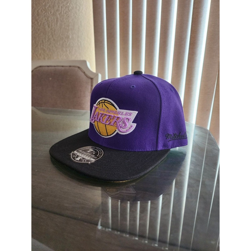 Los Angeles Lakers NBA 60th Anniversary Patch Mitchell & Ness Fitted 7 3/4